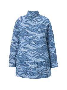 Футболка Ulla Popken Longshirt, цвет jeansblau