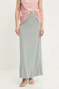 Юбка с льняной вставкой Answear.Lab, бирюзовый