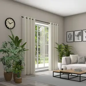 Neutex для вас! Штора Linessa с люверсами 1 шт. Размер ШxВ: 245x137, занавеска с металлическими люверсами Neutex For You!, бежевый