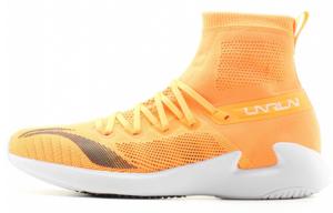 Кроссовки женские высокие оранжевые Lining