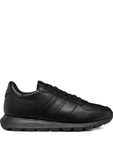 Кроссовки Spherica с кожаными вставками Geox, черный