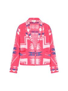Женский кардиган цвета фуксии многоцветный IZIA