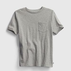 Футболка с круглым вырезом и карманом Gap, серый
