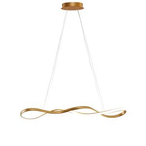 Подвесной светильник KOSILUM золотистого цвета, 80/16/135 см