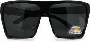 Солнцезащитные очки MODA с черными поляризованными линзами, увеличенного размера, в стиле ретро, ​​квадратной формы, унисекс, Black