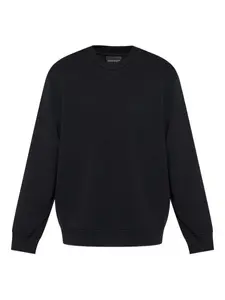 Толстовка с вышитым логотипом EMPORIO ARMANI, черный