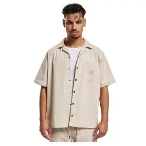 Рубашка с коротким рукавом Def Hamza, бежевый