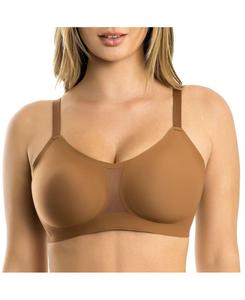 Женский бесшовный бюстгальтер без косточек Simplicity, черный PARFAIT, Mocha