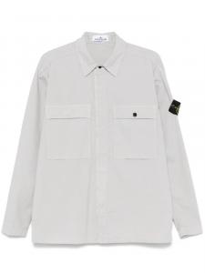 Футболка с эмблемой Stone Island Compass, серый