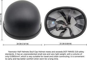 Шлем глянцевый JCAMZ в немецком стиле, черный