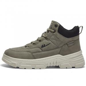 WARRIOR Амортизирующие нескользящие износостойкие высокие повседневные кроссовки men's army green