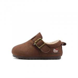 Hello Kitty Hello Kitty Износостойкие, легкие, с амортизацией, термокроссовки, низкие, для детей, в стиле Lifestyle Sanrio, camel