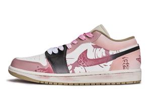 Air 1 811 Manufacturing, Dual Meter Transformation Breathable Low top Vintage Basketball Shoes Men's Jordan, черный белый розовый