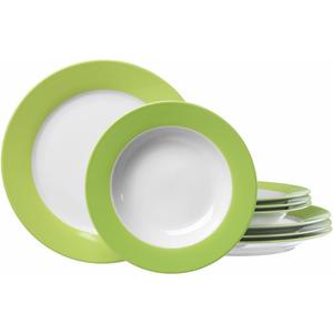 Сервиз Набор тарелок, комплект посуды из 8 предметов, на 4 персоны Ritzenhoff & Breker, зеленый