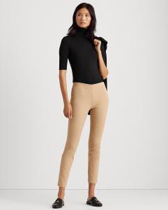 Женские однотонные узкие брюки Lauren Ralph Lauren, песочный