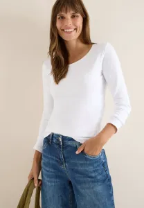 Топ с длинными рукавами Cecil, Weiß