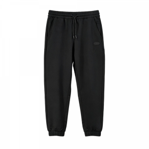 Женские повседневные брюки Li Ning, черные, AKLU684, модель средней жесткости