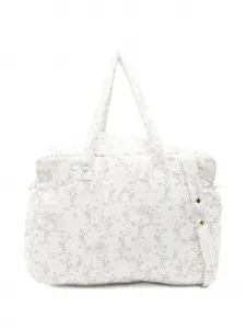 Сумка для мамы с ручками и цветочными деталями Tartine Et Chocolat, белый