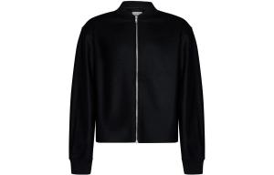 Застёгивающаяся на молнию удлинённая куртка-бомбер с длинными рукавами JIL SANDER, чёрный