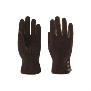 Перчатки Women's из шерсти и кашемира с полиамидом ELLE, mocha