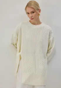 Джемпер с боковой завязкой Touché Privé, Ecru