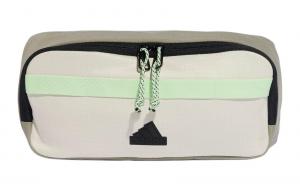 Поясная сумка из переработанных материалов унисекс Adidas, цвет: алюминий и галька серебристый, полузелёный искристый и чёрный