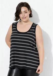 Полосатая майка Ulla Popken, Black