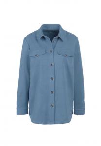 Короткий размер: современная куртка-рубашка удобного качества Goldner, голубой