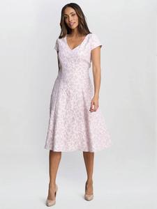 Жаккардовое платье дафни Gina Bacconi, цвет Light Purple