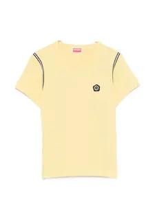 Футболка с нашивкой-логотипом Kenzo, желтый