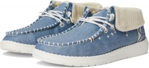 Hey Dude Женские ботинки Wendy Fold Boho | Женские ботинки | Женские ботинки без застежек | Удобные и легкие HEYDUDE, Blue