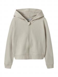 NAME IT Толстовка с капюшоном на молнии 'NKFMILLE' в цвете Stone