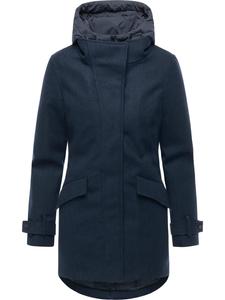 Зимнее фетровое пальто Petuja YOUMODO в цвете Navy ragwear