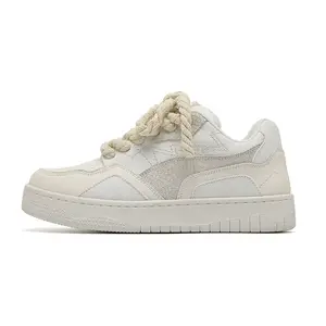 Кроссовки для скейтборда унисекс низкие бежевый Angelmix