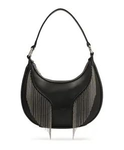 Маленькая сумка через плечо с металлическими кисточками Kazar Studio, черный