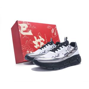 Jifffly Дышащие сбалансированные легкие низкие кеды для повседневных тренировок и бега мужские бело-черные, цвет White Black