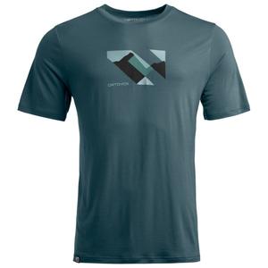 Футболка с изображением пейзажа 140 cool - рубашка из мериноса Ortovox, серый