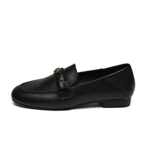 ZHR Лоферы женские бежевые, черные, цвет Black