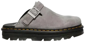 Кроссовки Dr. Martens Zebzag Suede Slingback Platform Mule, серый