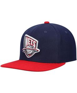 Мужская темно-красная кепка New Jersey Nets Hardwood Classics Team Two-Tone 2.0 Snapback Mitchell & Ness