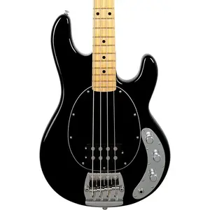 Электрический бас-гитар Ernie Ball Music Man Retro '70s StingRay (с мягким чехлом Mono), черный