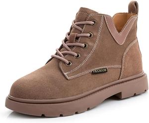 Женские замшевые повседневные зимние походные ботинки NEGYANME, снежные ботинки до щиколотки, водонепроницаемые, легкие, на шнуровке, с меховой подкладкой, подходят для кемпинга и путешествий, розовый