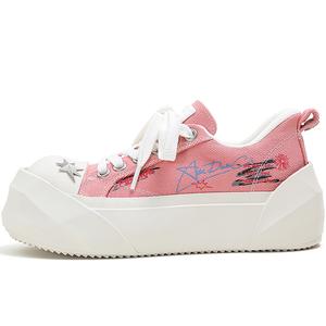 ADCDAVINCI Коллекция Sun Высокие противоскользящие низкие кеды из холста для женщин - розовые, цвет Pink