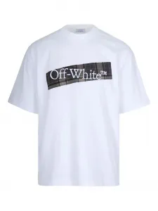 Фланелевая футболка Diagonal Skate с короткими рукавами OFF-WHITE, белый