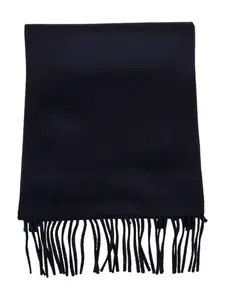 Шарф с бахромой THE DYNAMIS STUDIO, синий