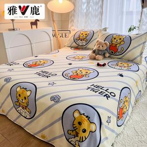 Yalu Простыня 150х230 см из хлопка, 3 предмета (простыня и 2 наволочки), дышащая, гладкая