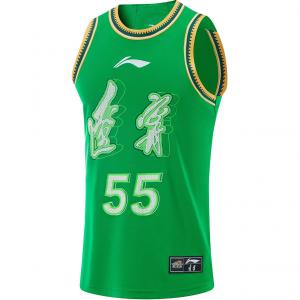 LINING Баскетбольная майка CBA Collection Han Dejun №55 мужская Field Green