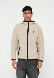 Флисовая куртка Tommy Jeans BADGE ZIP UNISEX, Gulf Sand/Beige