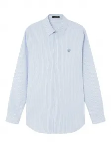 Рубашка в полоску Versace, синий