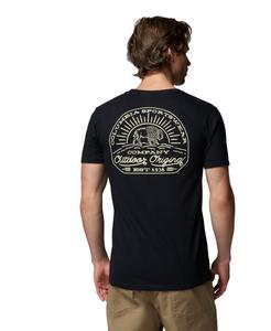 Мужская футболка Bisun с графическим принтом Columbia, Black